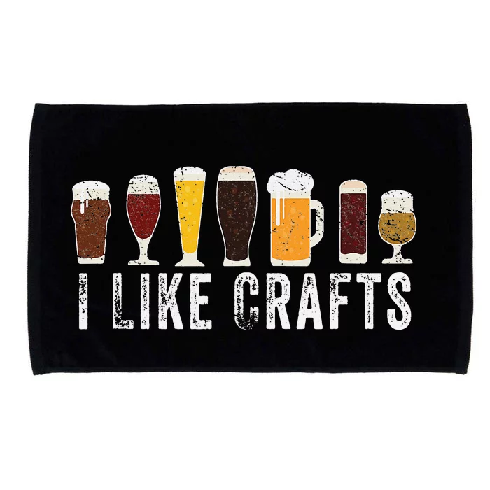 I Like Crafts Beer Brewer Home Brewing Making Drinking Dad Microfiber Hand Towel