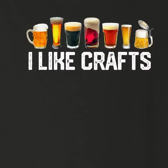 I Like Crafts Craft Beer Microbrew Hops Funny Toddler Long Sleeve Shirt