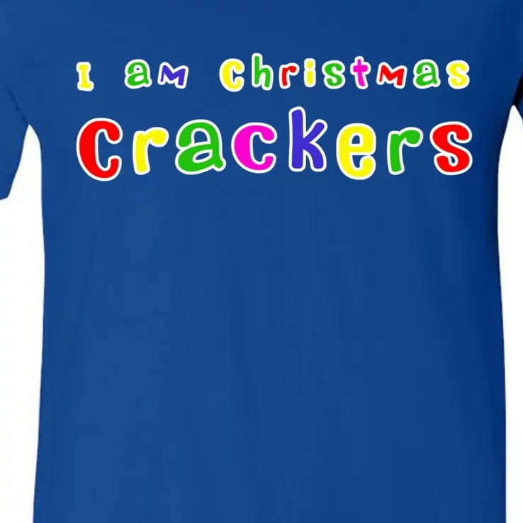 I Love Christmas So Much I Am Crackers For It Great Gift V-Neck T-Shirt