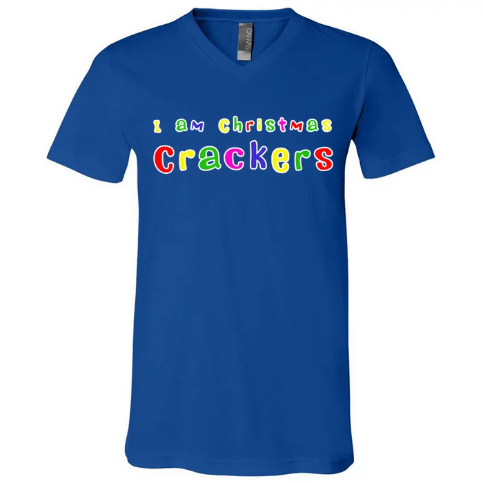 I Love Christmas So Much I Am Crackers For It Great Gift V-Neck T-Shirt