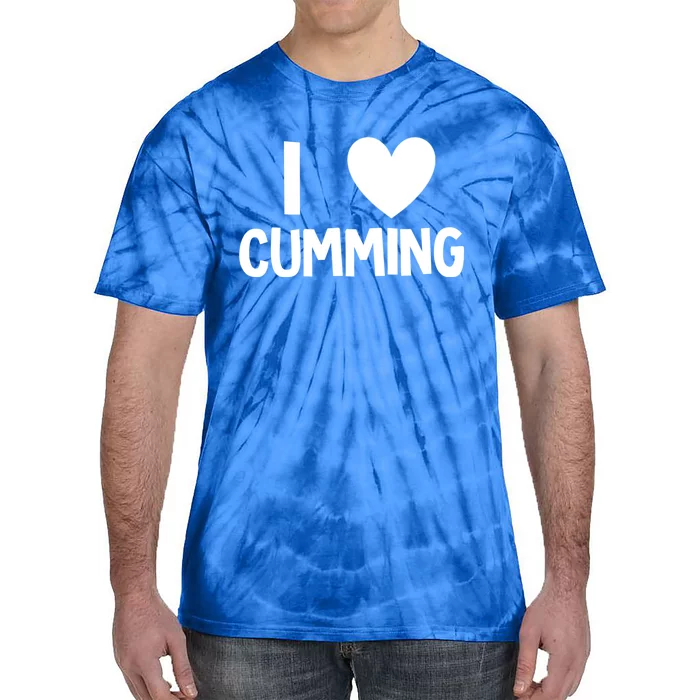 I Love Cumming Georgia Forsyth County Lover State Home Ga Meaningful Gift Tie-Dye T-Shirt