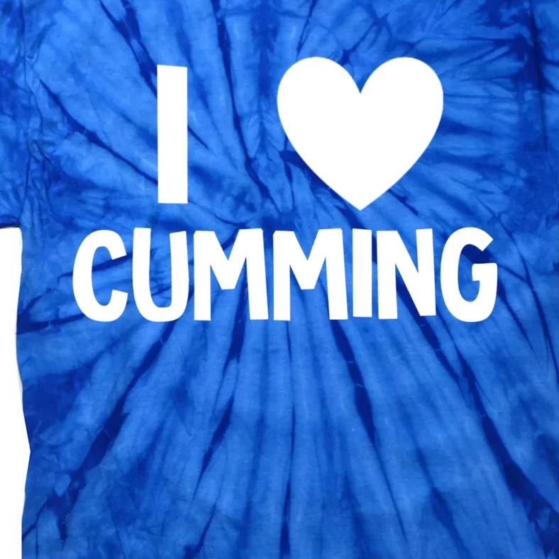 I Love Cumming Georgia Forsyth County Lover State Home Ga Meaningful Gift Tie-Dye T-Shirt