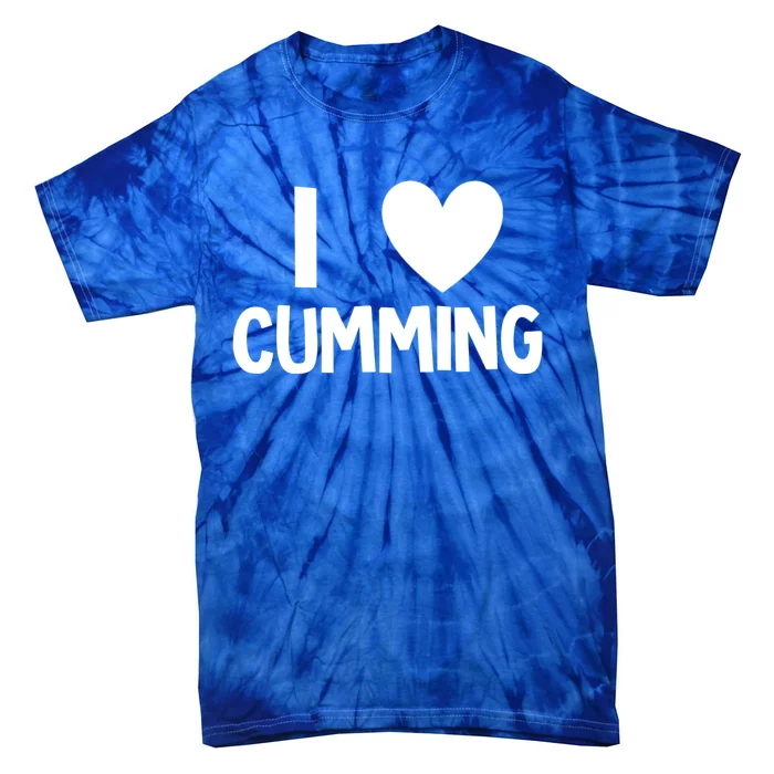 I Love Cumming Georgia Forsyth County Lover State Home Ga Meaningful Gift Tie-Dye T-Shirt