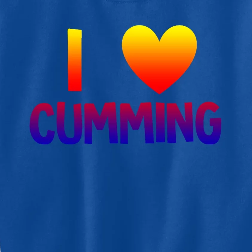 I Love Cumming Georgia Forsyth County Lover State Home Ga Gift Kids Sweatshirt