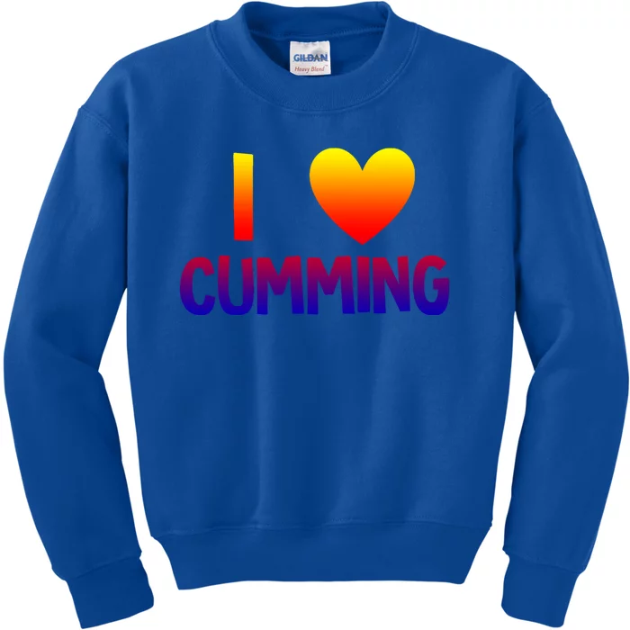 I Love Cumming Georgia Forsyth County Lover State Home Ga Gift Kids Sweatshirt