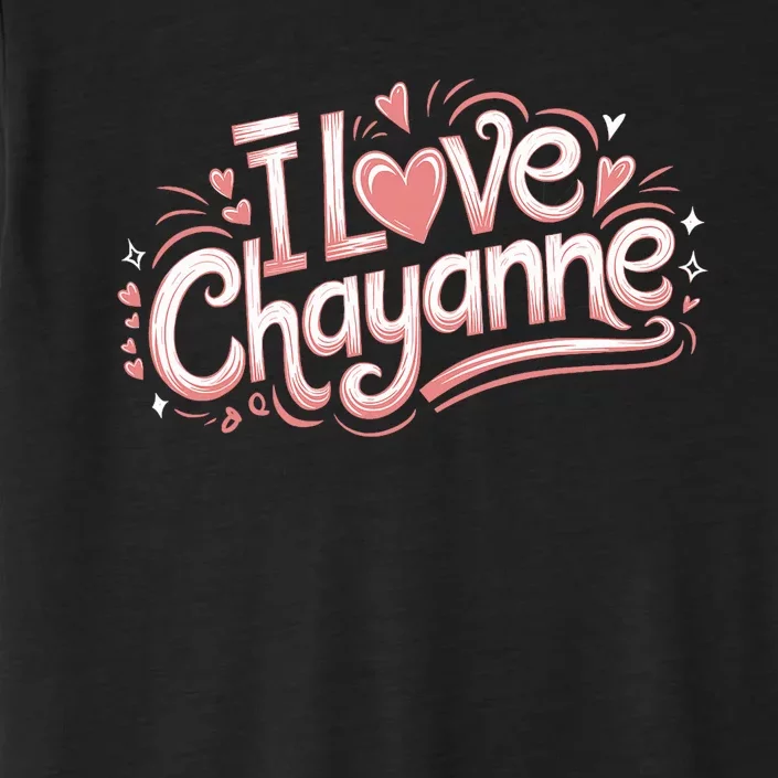 I Love Chayanne Couples First Name ChromaSoft Performance T-Shirt