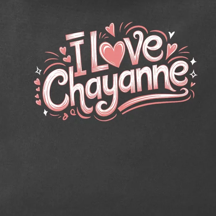 I Love Chayanne Couples First Name Zip Tote Bag