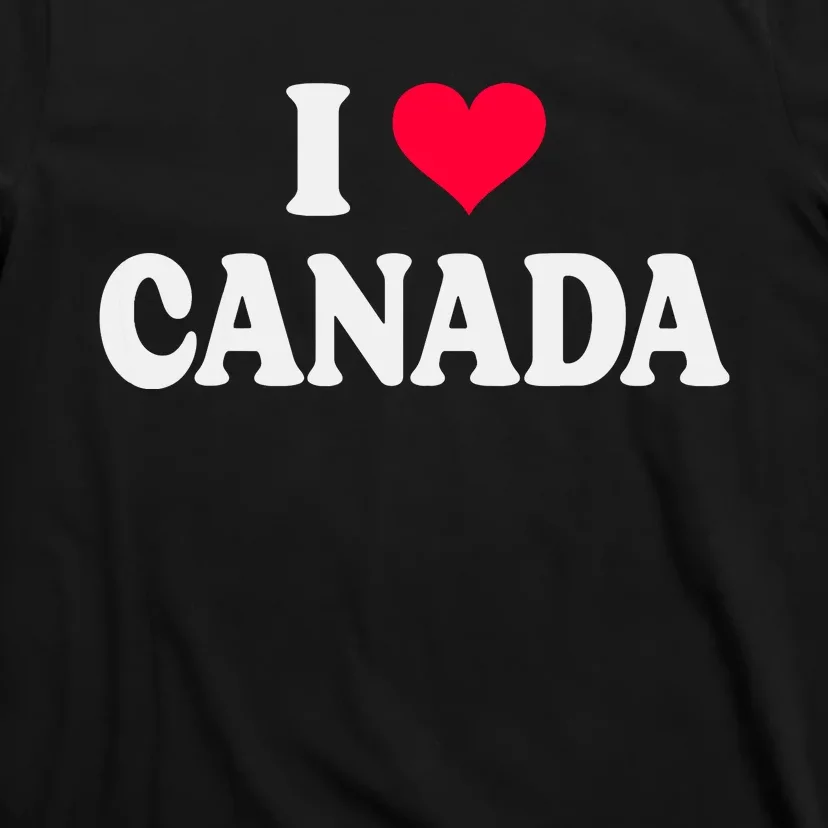 I Love Canada Day Heart Canadian T-Shirt