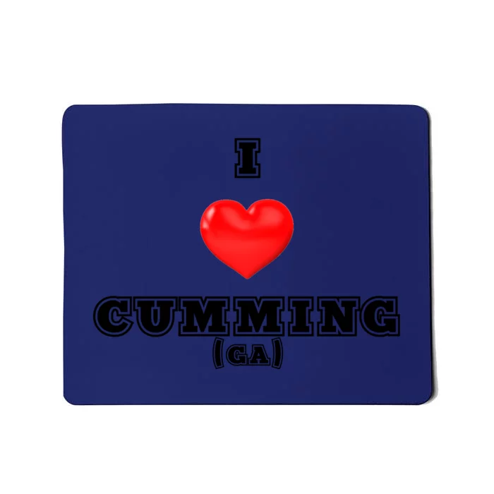 I Love Cumming Georgia Gift Mousepad