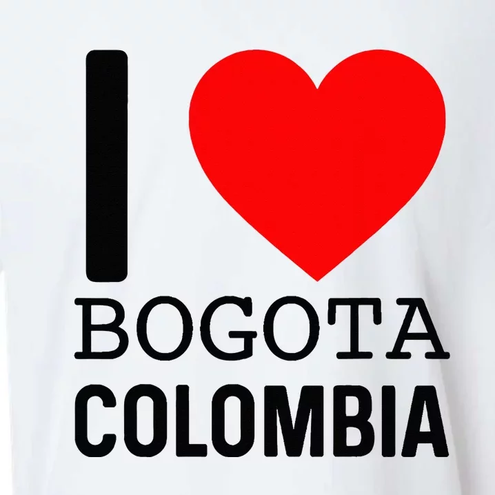 I Love Colombia Bogota Flag Map Colombian Souvenir Camiseta Sueded Cloud Jersey T-Shirt