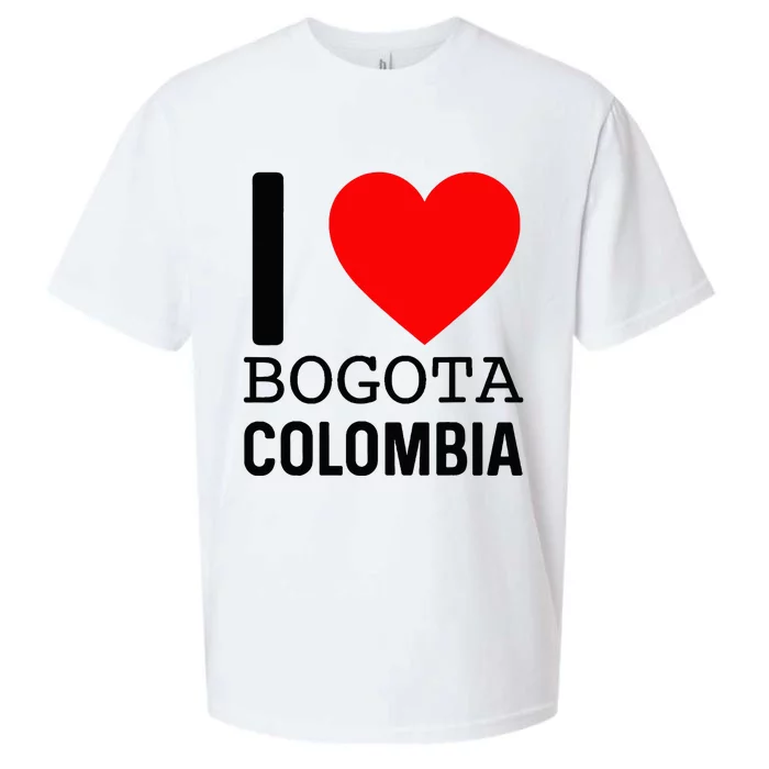 I Love Colombia Bogota Flag Map Colombian Souvenir Camiseta Sueded Cloud Jersey T-Shirt