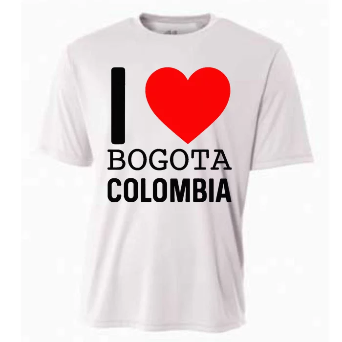 I Love Colombia Bogota Flag Map Colombian Souvenir Camiseta Cooling Performance Crew T-Shirt