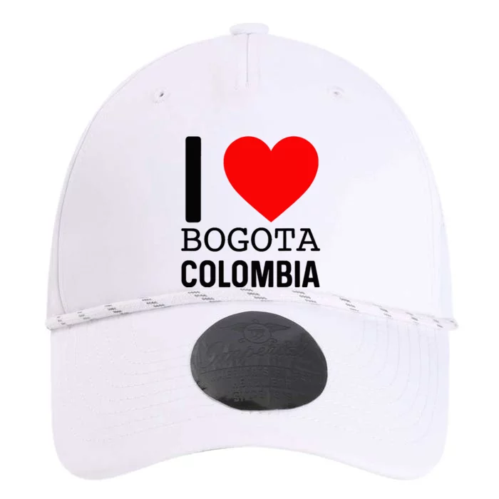 I Love Colombia Bogota Flag Map Colombian Souvenir Camiseta Performance The Dyno Cap