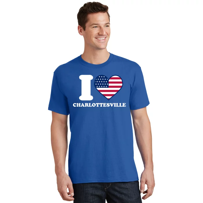 I Love Charlottesville I Heart Charlottesville Gift T-Shirt