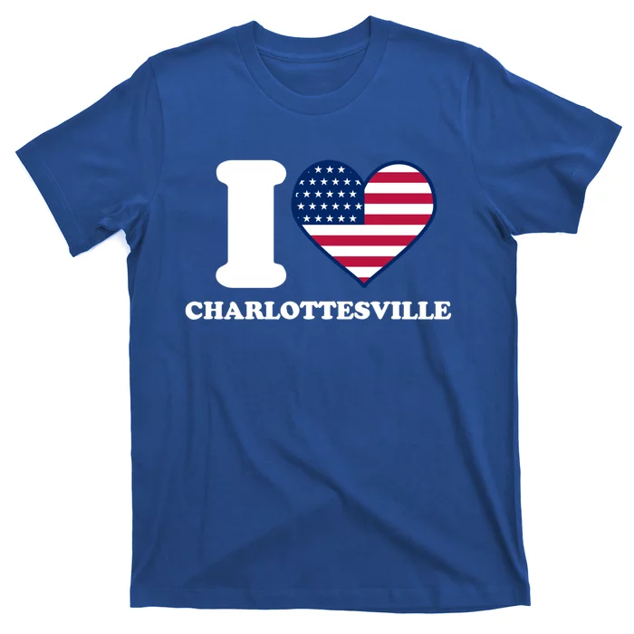 I Love Charlottesville I Heart Charlottesville Gift T-Shirt