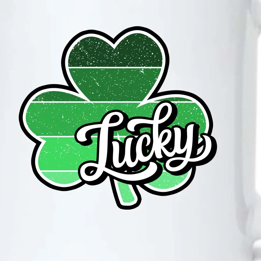 Irish Lucky Clover St Black Color Changing Mug