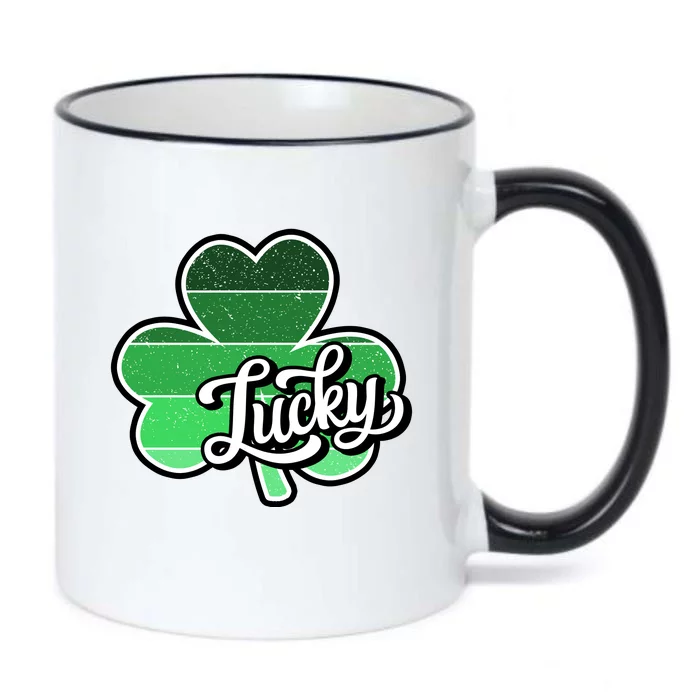 Irish Lucky Clover St Black Color Changing Mug