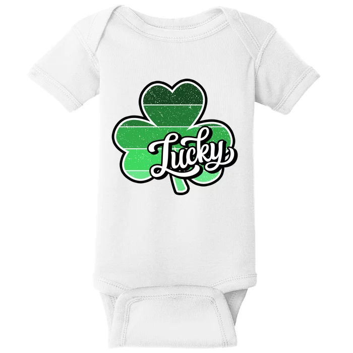 Irish Lucky Clover St Baby Bodysuit