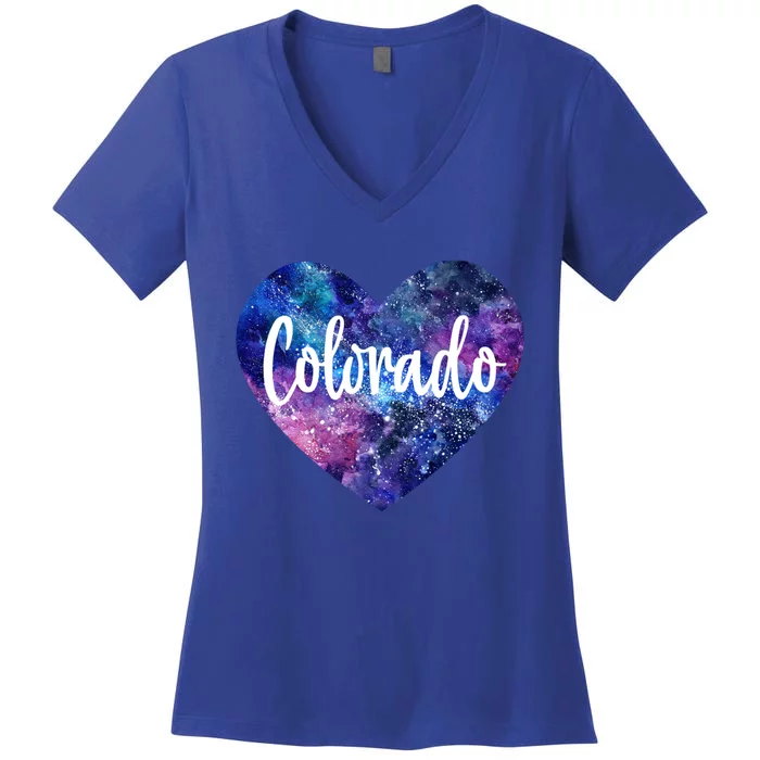 I Love Colorado Usa Cool Gift Women's V-Neck T-Shirt