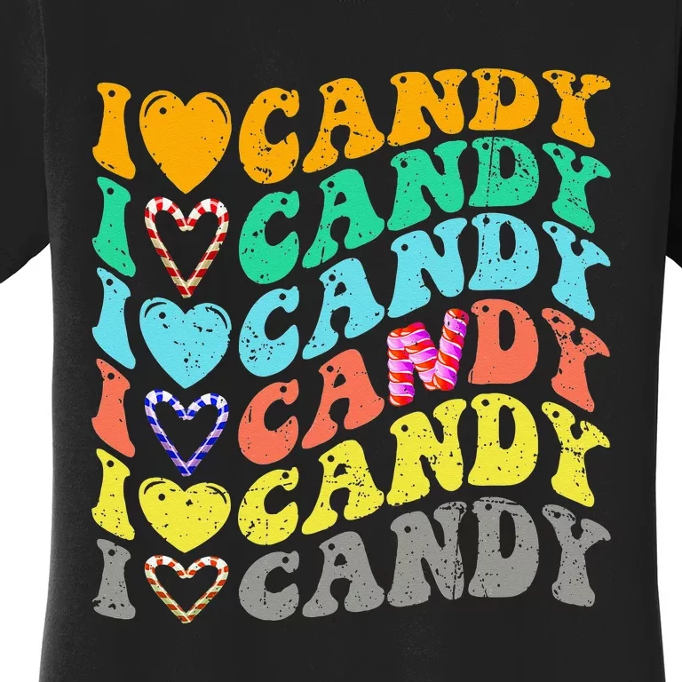 I love Candy Halloween Party Cute Trick or Treat Candyland Women's T-Shirt