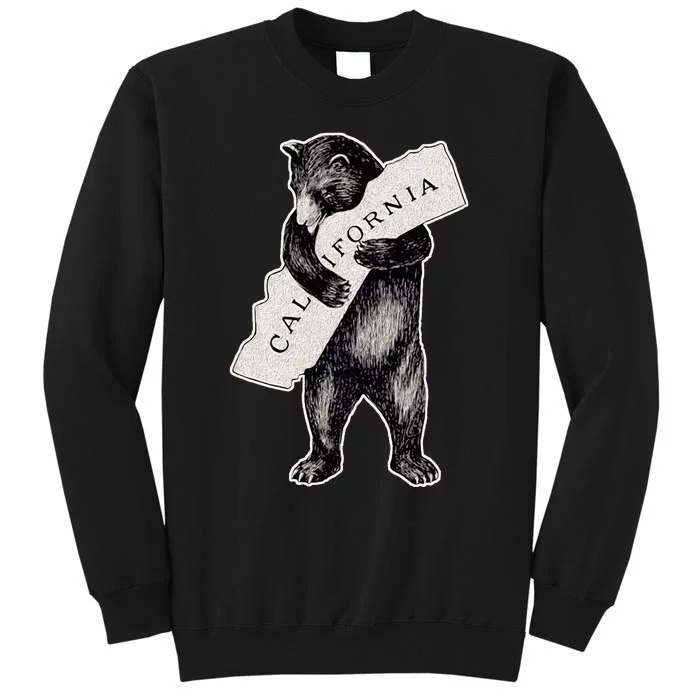 I Love California Artretro Vintage Cali Pride Bear Sweatshirt