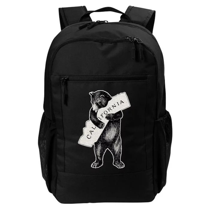 I Love California Artretro Vintage Cali Pride Bear Daily Commute Backpack