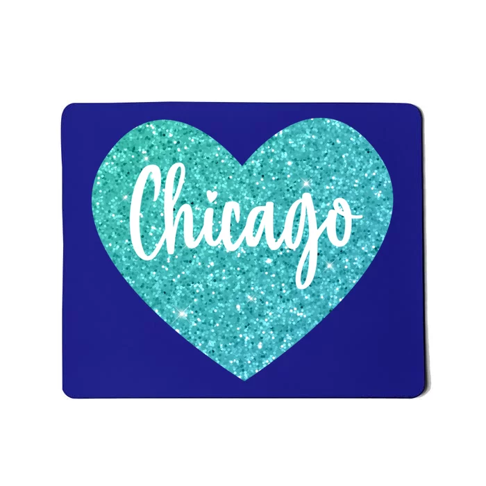 I Love Chicago Usa Heart Meaningful Gift Mousepad