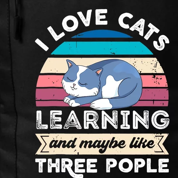 I love Cats Learning and like Three People Daily Commute Backpack