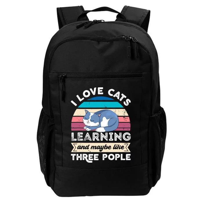 I love Cats Learning and like Three People Daily Commute Backpack