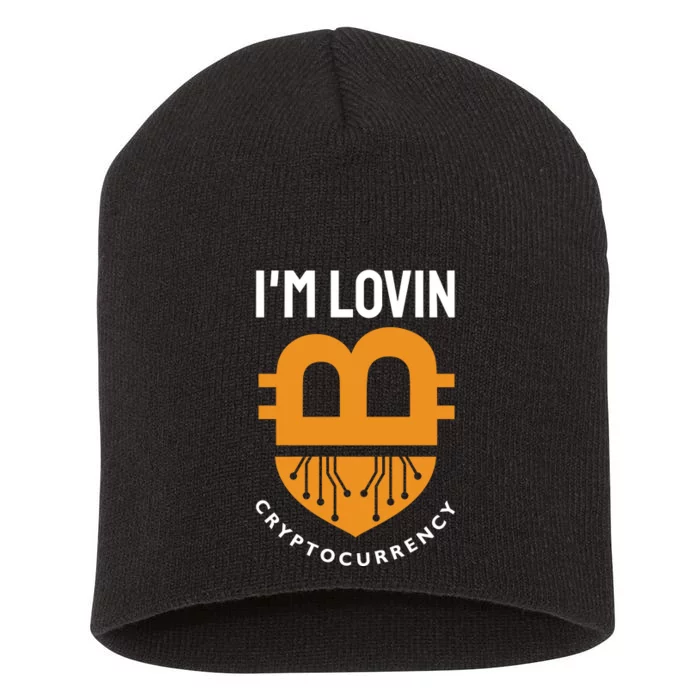 Im Lovin Cryptocurrency Short Acrylic Beanie