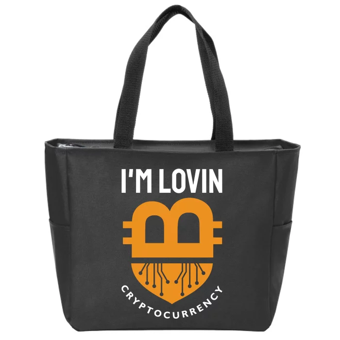 Im Lovin Cryptocurrency Zip Tote Bag