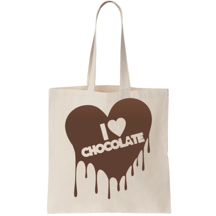 I Love Chocolate Candy Heart Lover Tote Bag