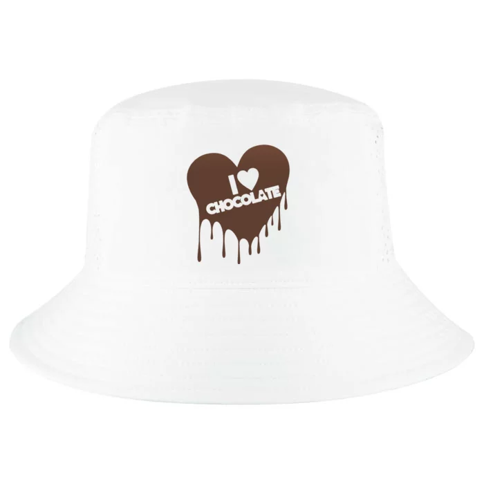 I Love Chocolate Candy Heart Lover Cool Comfort Performance Bucket Hat