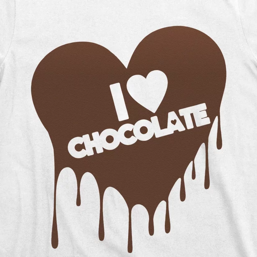 I Love Chocolate Candy Heart Lover T-Shirt