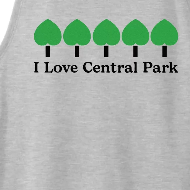 I Love Central Park Ladies Tri-Blend Wicking Tank