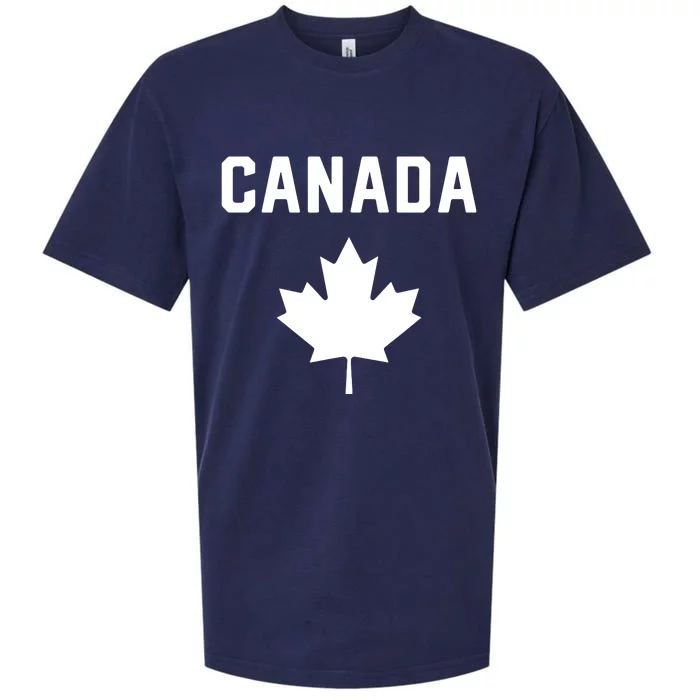 I Love Canada Minimalist Canadian Flag Sueded Cloud Jersey T-Shirt