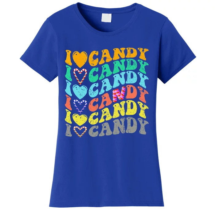 I Love Candy Halloween Party Cute Trick Or Treat Candyland Women's T-Shirt