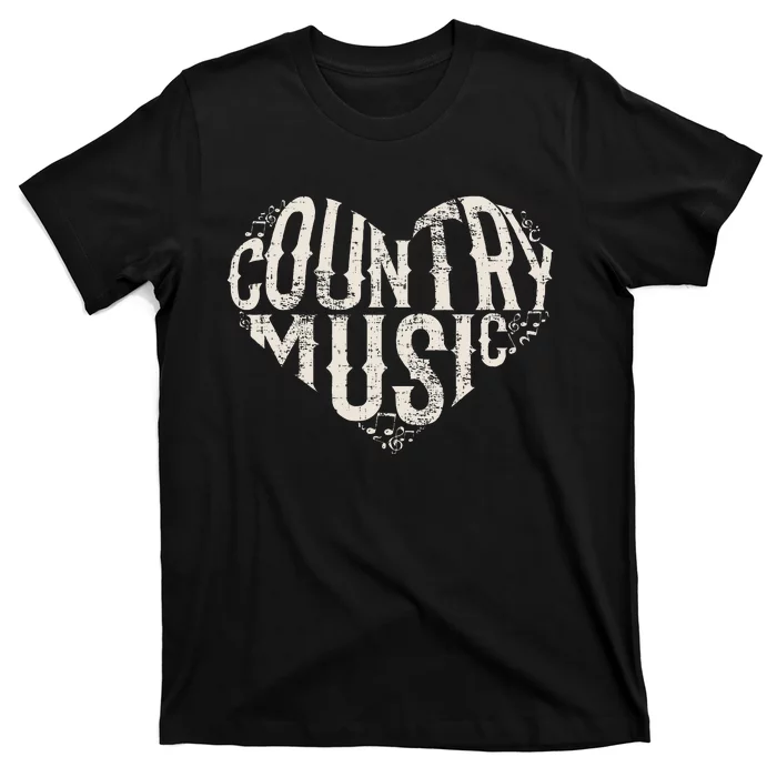 I Love Country Design Country Music Lover Gift Idea T-Shirt