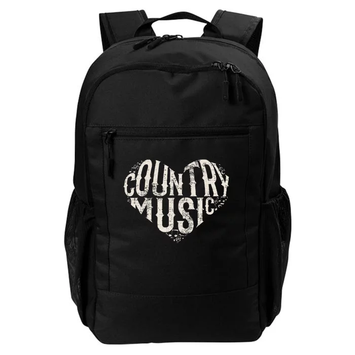 I Love Country Design Country Music Lover Gift Idea Daily Commute Backpack