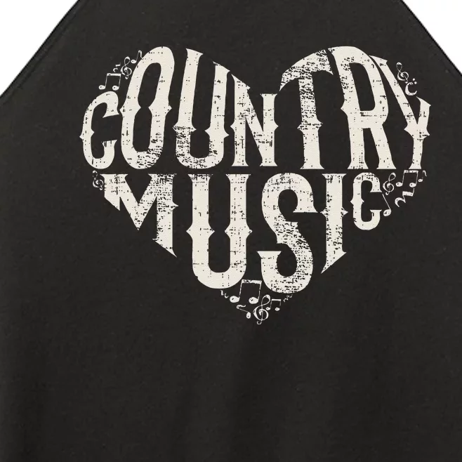 I Love Country Design Country Music Lover Gift Idea Women’s Perfect Tri Rocker Tank