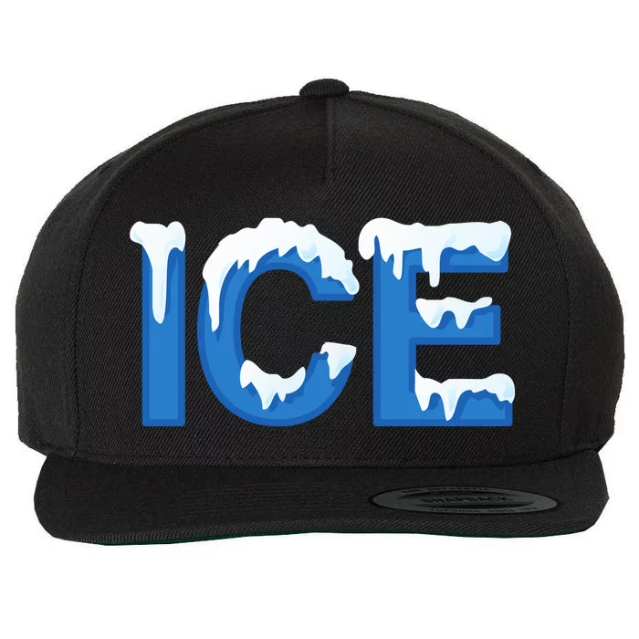 Ice Logo Costume Wool Snapback Cap