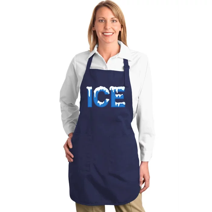 Ice Logo Costume Full-Length Apron With Pocket