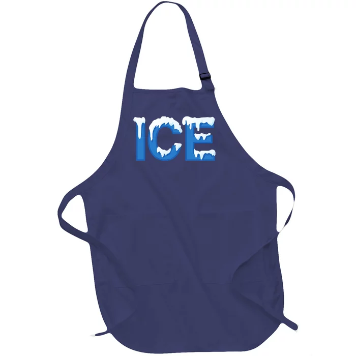 Ice Logo Costume Full-Length Apron With Pocket