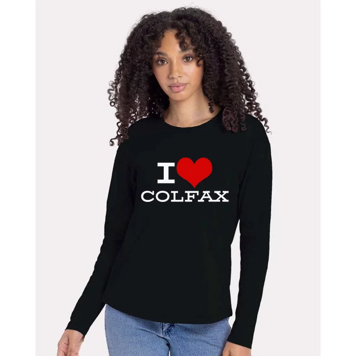 I Love Colfax Colorado Womens Cotton Relaxed Long Sleeve T-Shirt