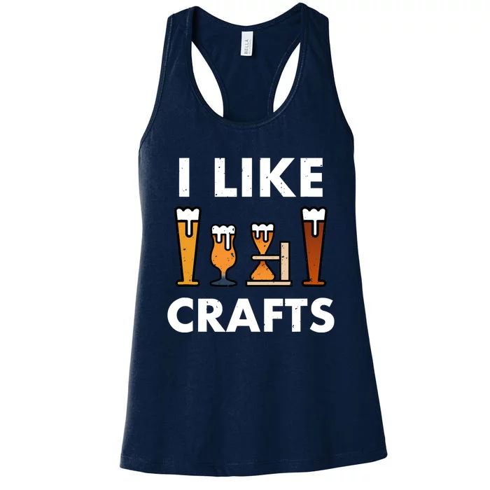 I Like Crafts Beer for crafts beer lover Women's Racerback Tank