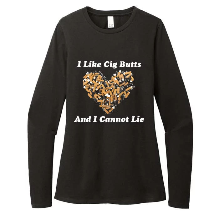 I Like Cig Butts And I Cannot Lie Womens CVC Long Sleeve Shirt