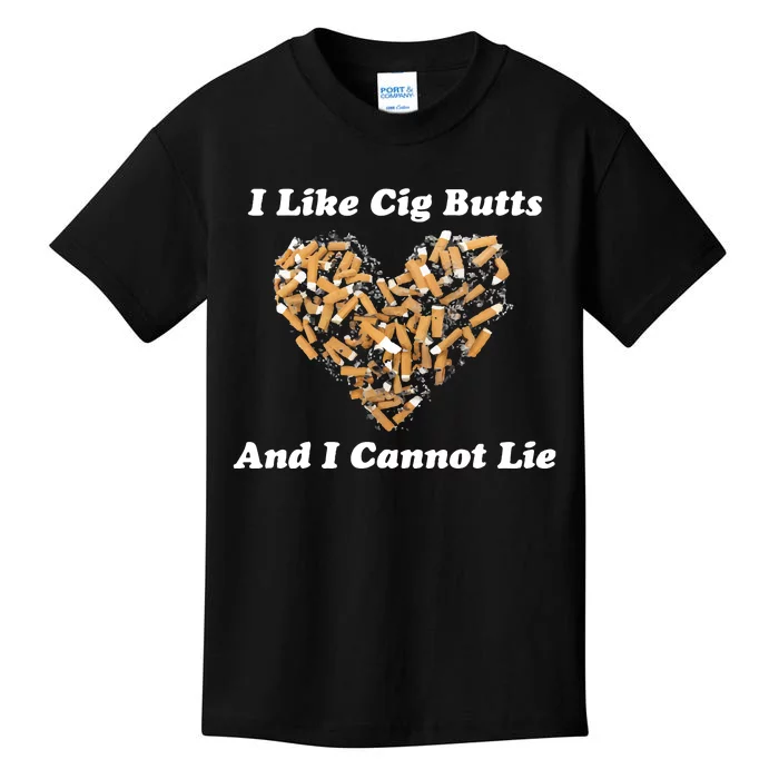 I Like Cig Butts And I Cannot Lie Kids T-Shirt