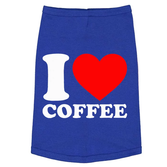 I Love Coffee Doggie Tank