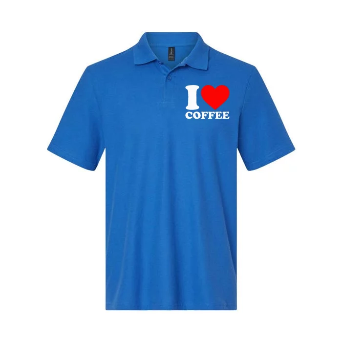 I Love Coffee Softstyle Adult Sport Polo