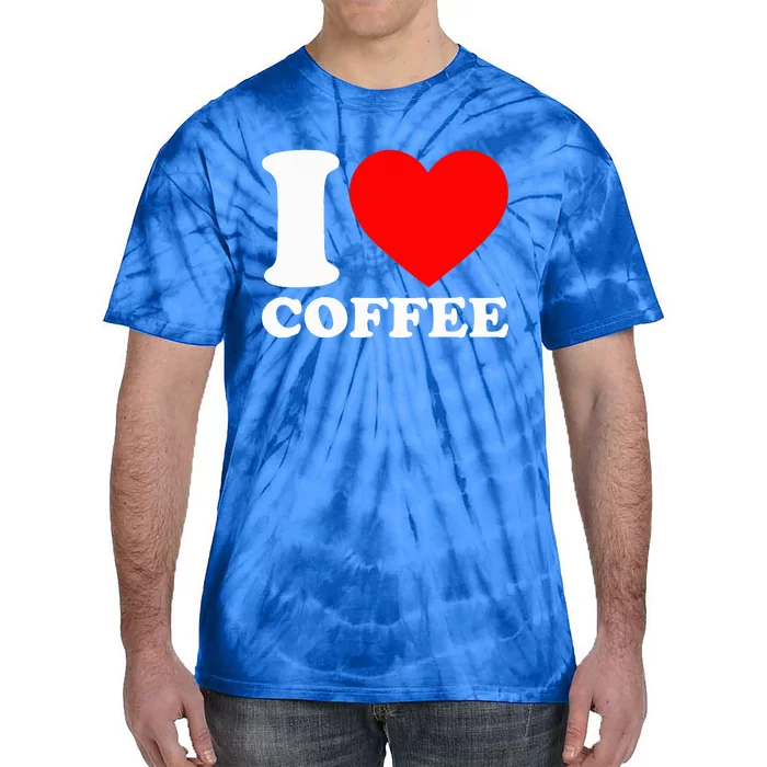 I Love Coffee Tie-Dye T-Shirt